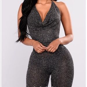 Anniversary Diamond Jumpsuit - Black